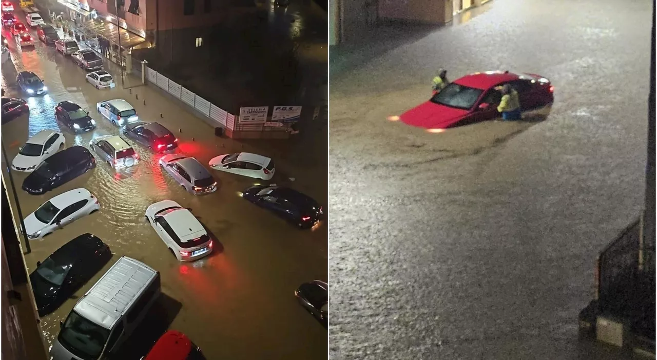 Nubifragio all'Elba, 65 millimetri di pioggia in un'ora. «Emergenza alluvione a Portoferraio, persone salvate