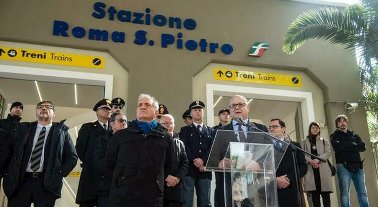 Roma , com'è cambia la stazione San Pietro. I progetti: dallo studentato alla Passeggiata del Gelsomino. Gualt