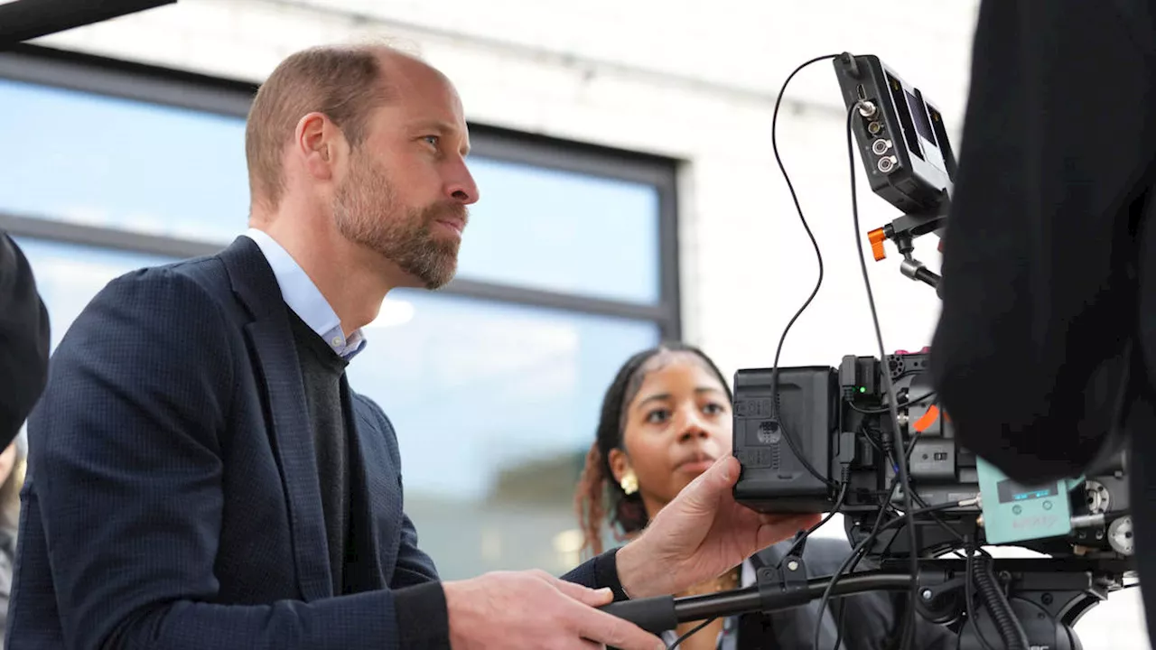 Prince William Tries His Hand at Filmmaking During Visit to London Academy