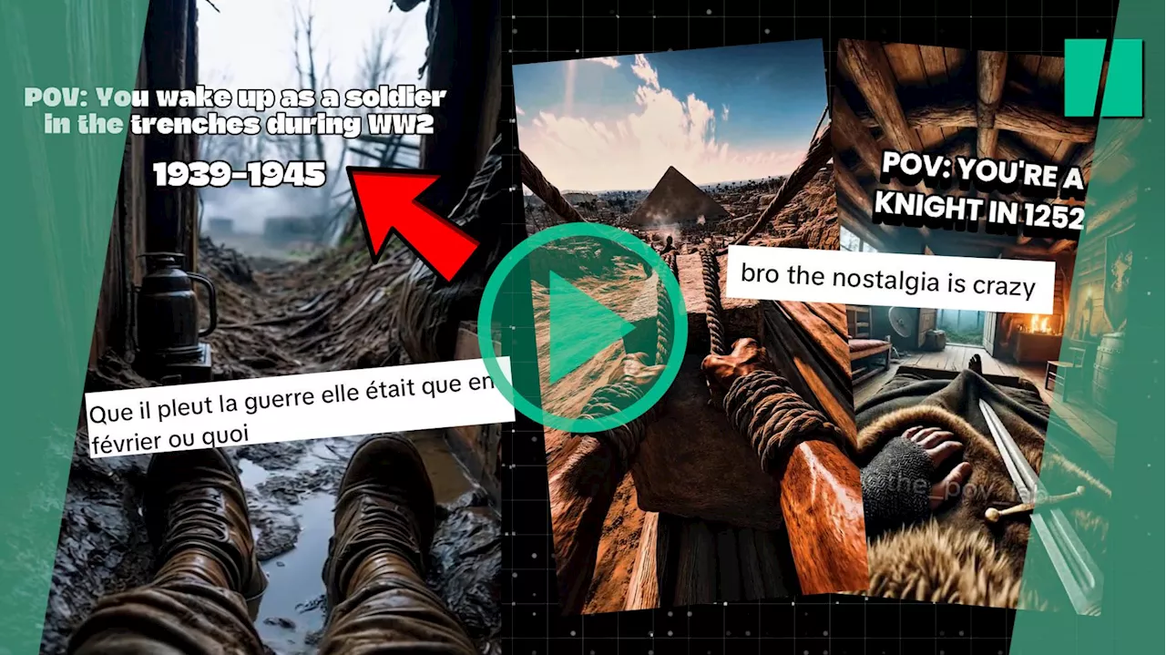 Sur TikTok, ces vidéos IA de voyage dans le temps qui cartonnent mais rendent fous les historiens