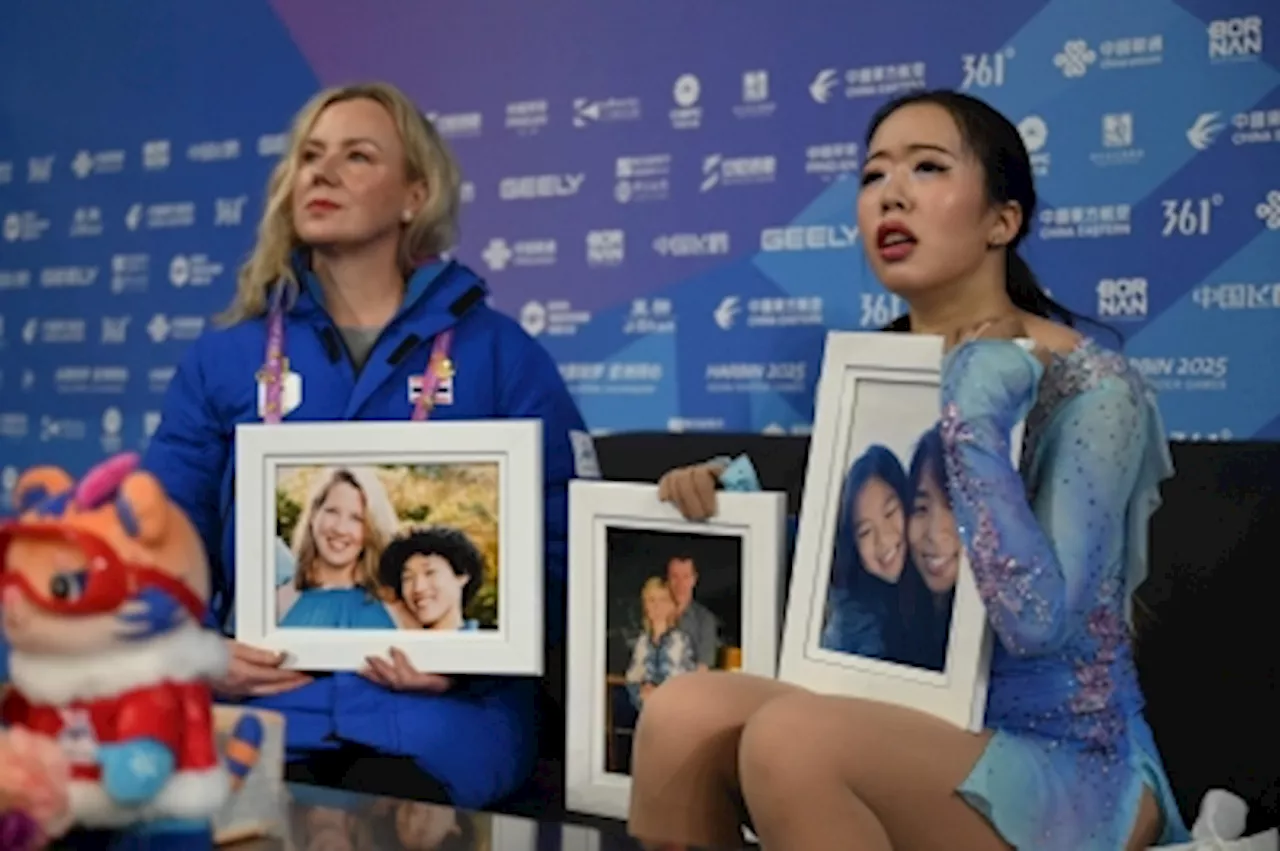 ‘For them’: US figure skating plane crash victims remembered in Asian Winter Games in China