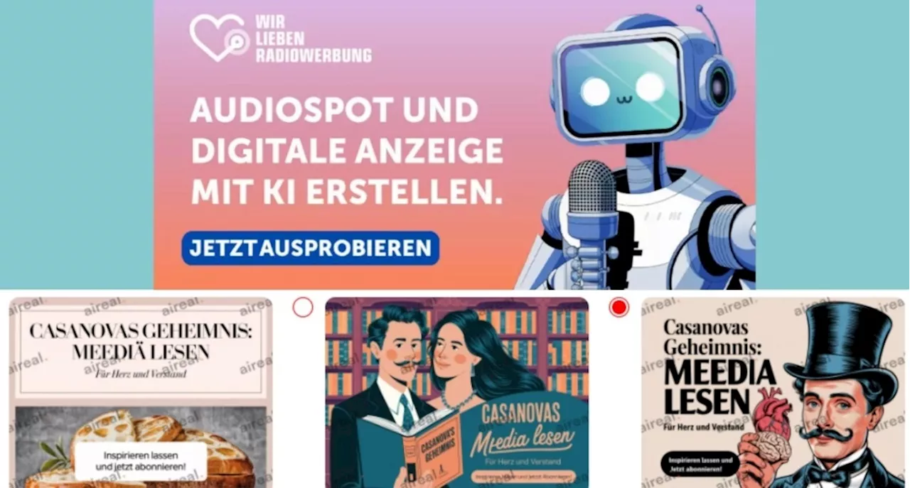 Funke-Tochter Westfunk setzt auf KI-generierte Radio-Werbespots und Display-Werbung