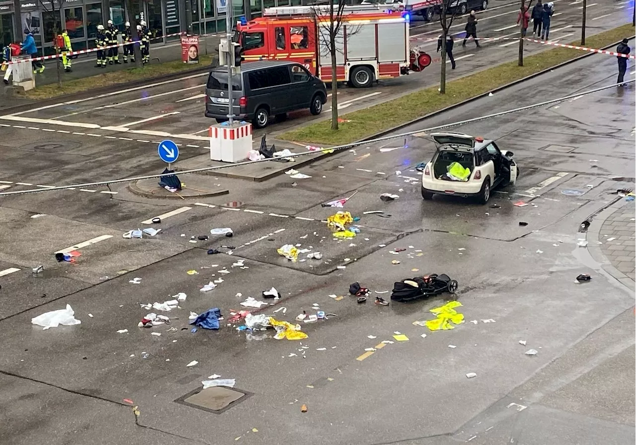 Auto kracht in Demo-Zug in München: Mindestens 30 Verletzte