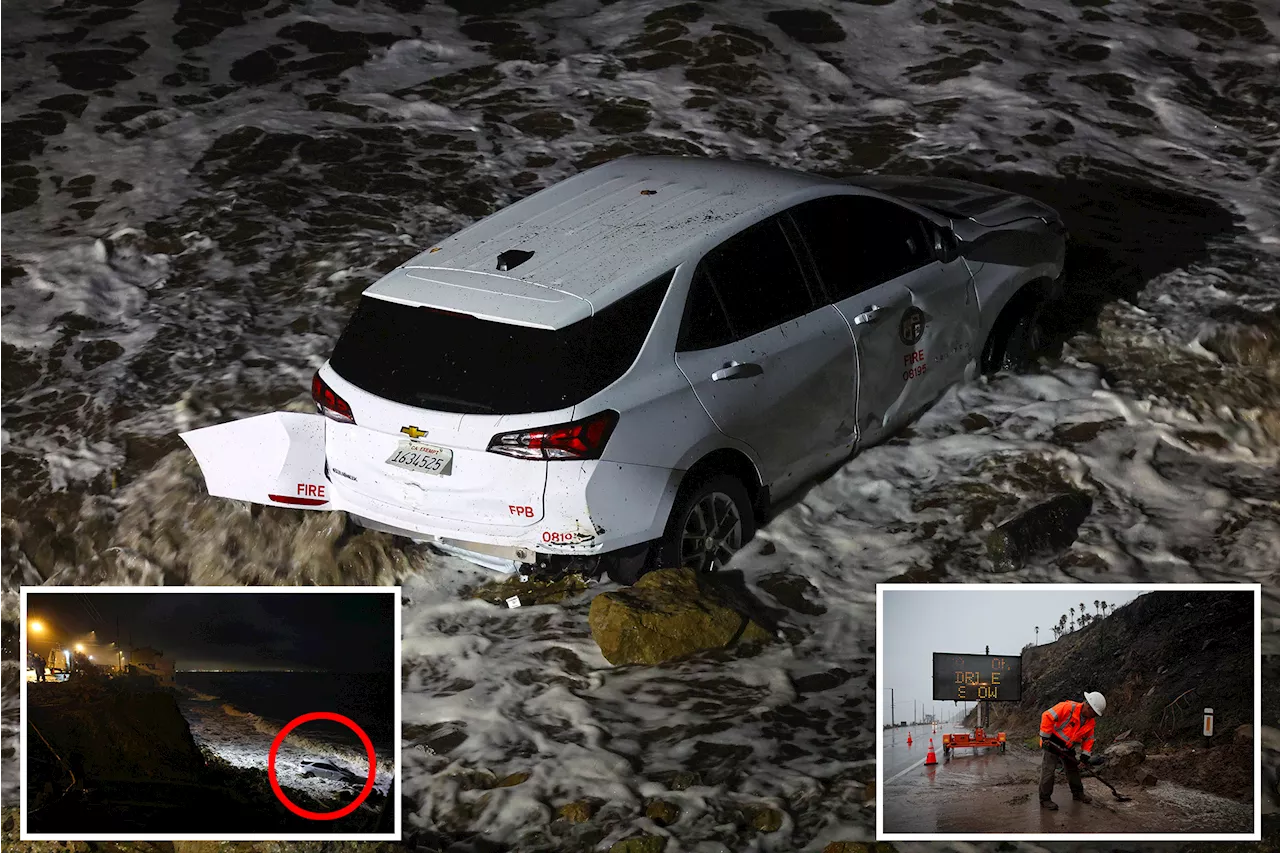Malibu Firefighter Trapped by Mudslides as SoCal Reels from Atmospheric River