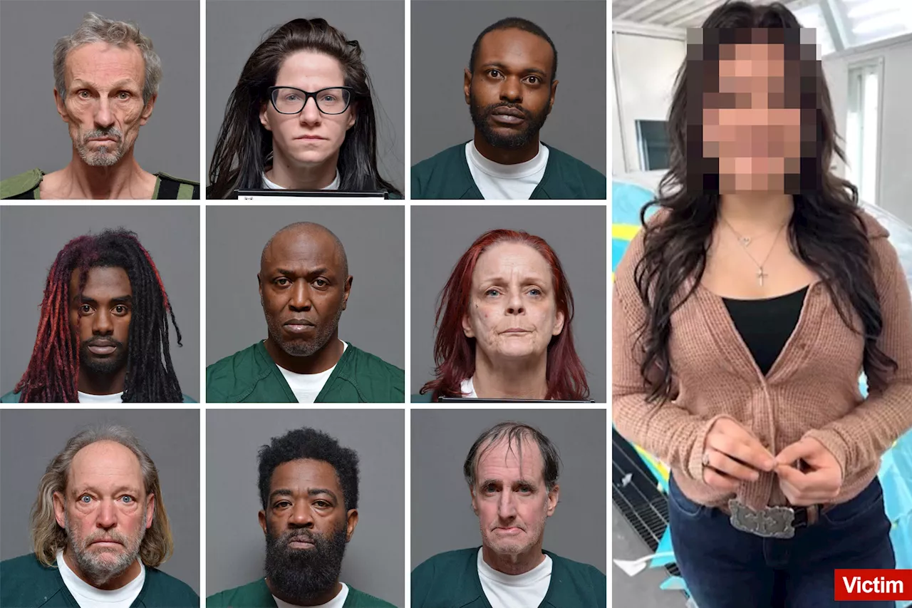 These are the nine creeps charged with kidnapping, rape of Long Island teen Emmarae Gervasi, who was missing for 25 days