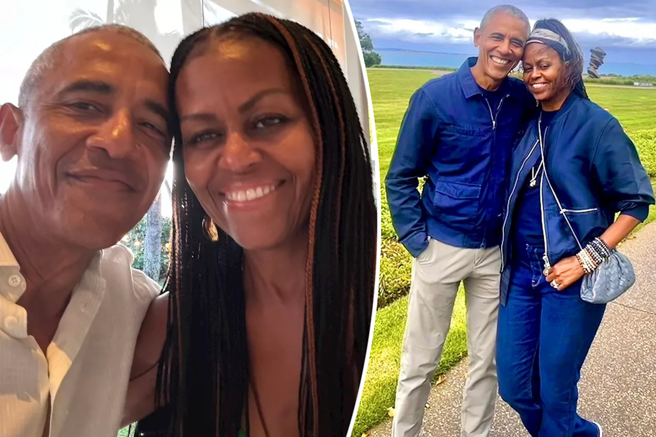 Barack and Michelle Obama shut down divorce rumors again with loved-up Valentine's Day selfie