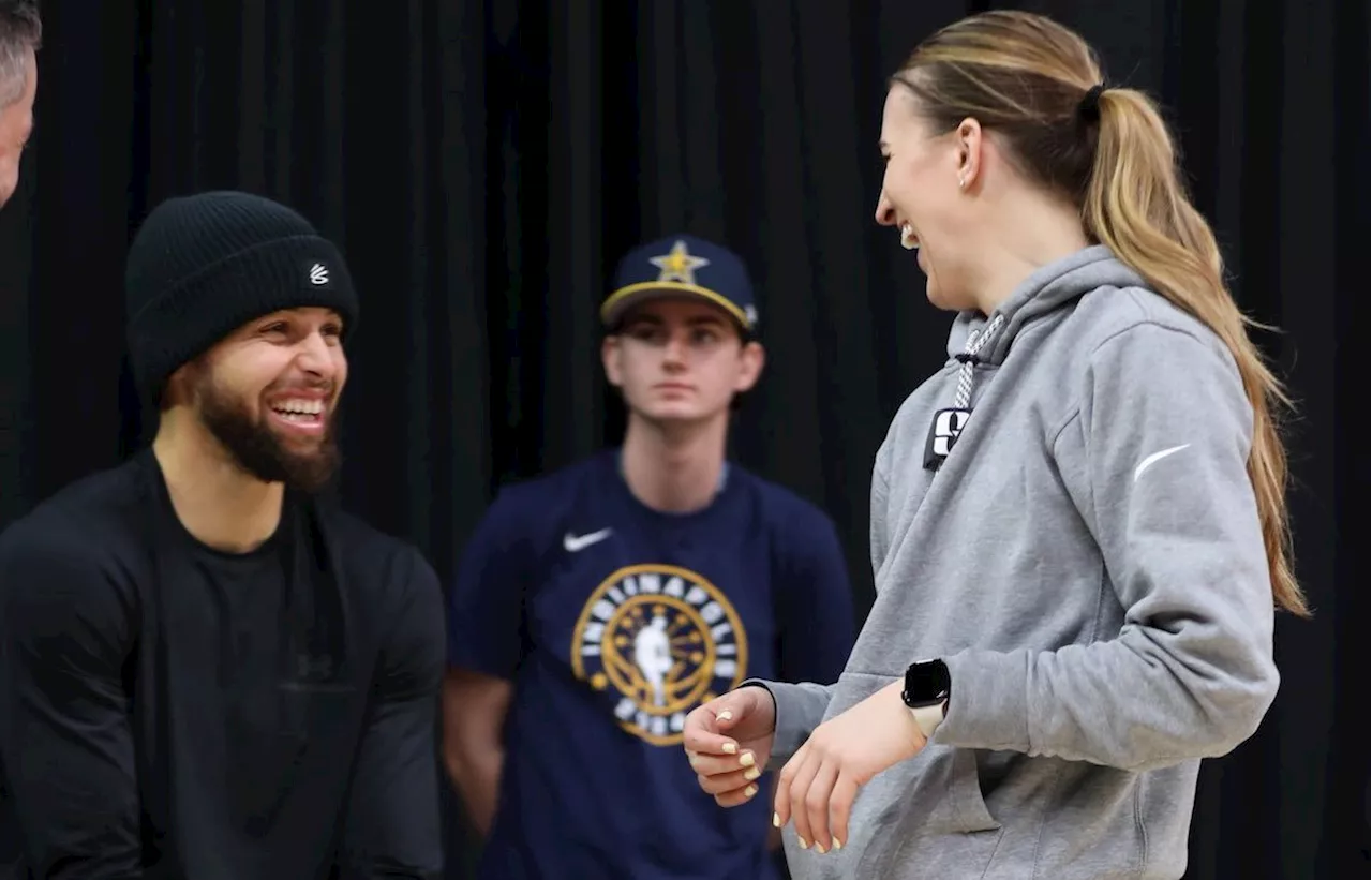 Stephen Curry-Sabrina Ionescu 3-point rematch off