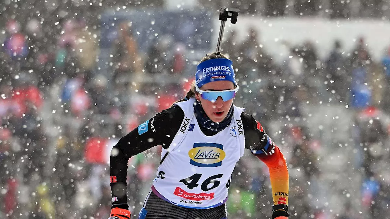 Biathlon-WM 2025: Franziska Preuß gewinnt Silber - 9,8 Sekunden Rückstand