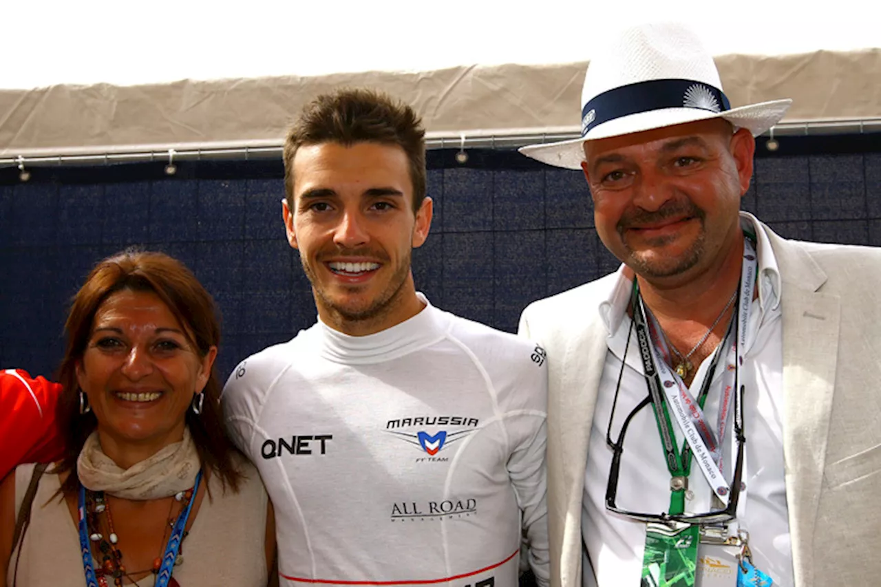 Familie Bianchi beim Monaco-GP 2014: Christine, Jules, Philippe Philippe und Christine Bianchi wachen am Bett ihres im Koma liegenden Sohnes Jules