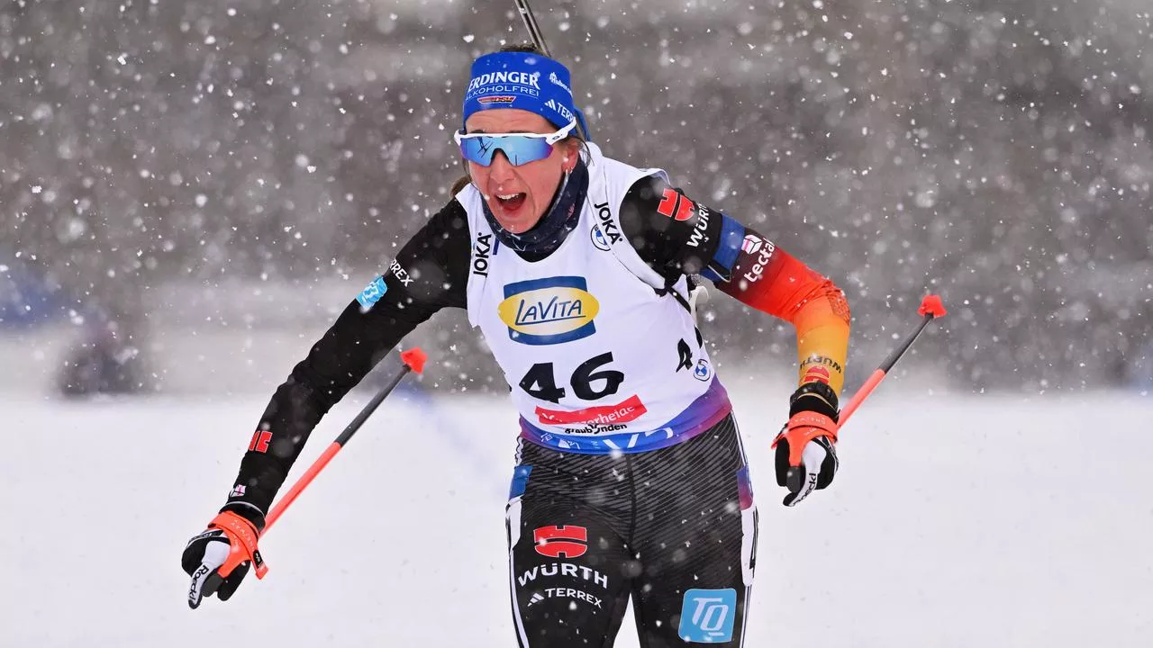 Franziska Preuß holt WM-Silber im Biathlon-Sprint