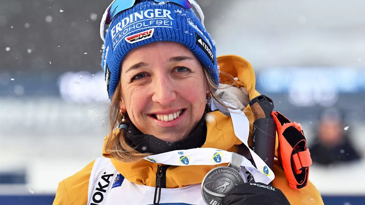 Franziska Preuß holt sich Silber im Biathlon-Sprint