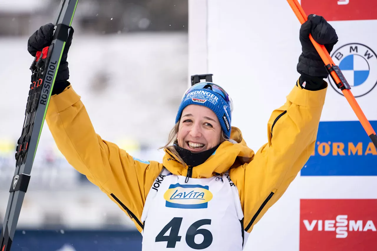 Franziska Preuß holt nach langer Zeit die ersehnte Biathlon-Silbermedaille