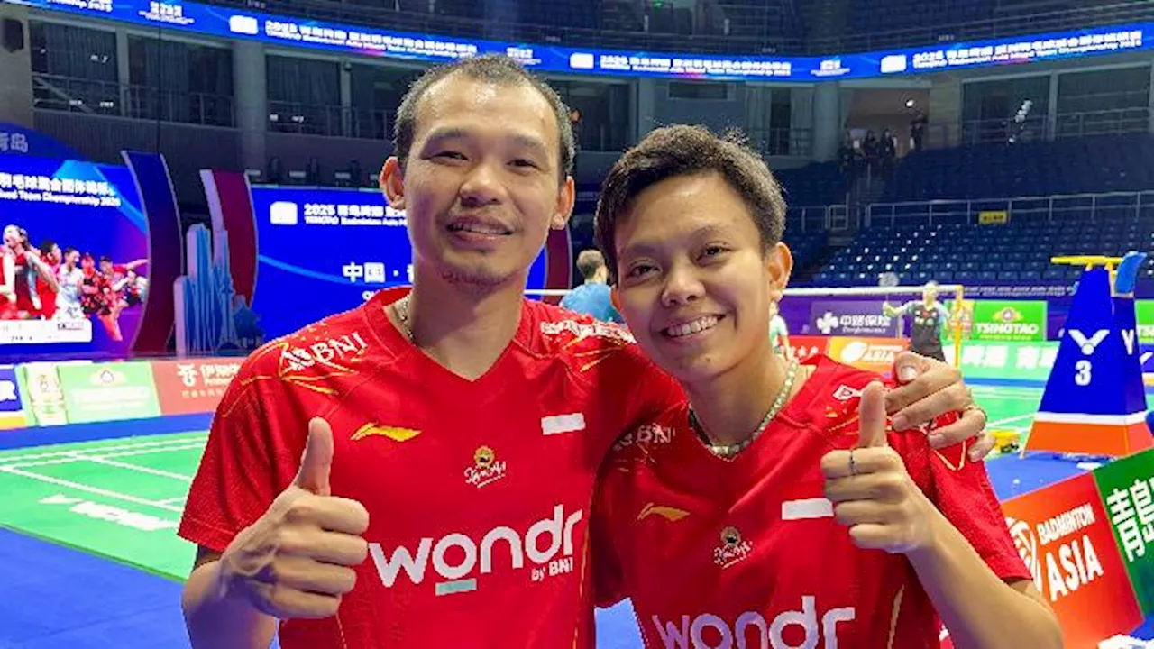 Indonesia vs Taiwan di Perempat Final Badminton Asia Mixed Team Championships 2025