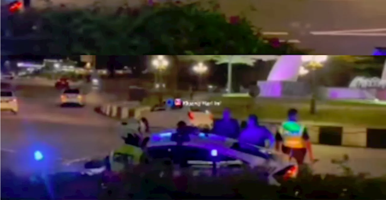 Axia goes round roundabout non-stop until police step in