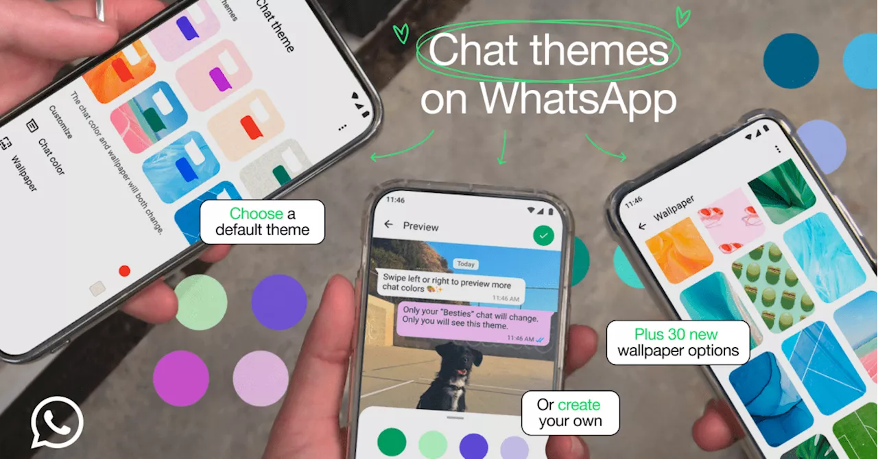 WhatsApp Customizes Chats with New Themes, Colors, and Wallpapers