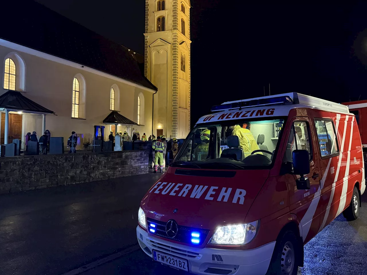 Brand in Nenzinger 'Hl Mauritius' Kirche