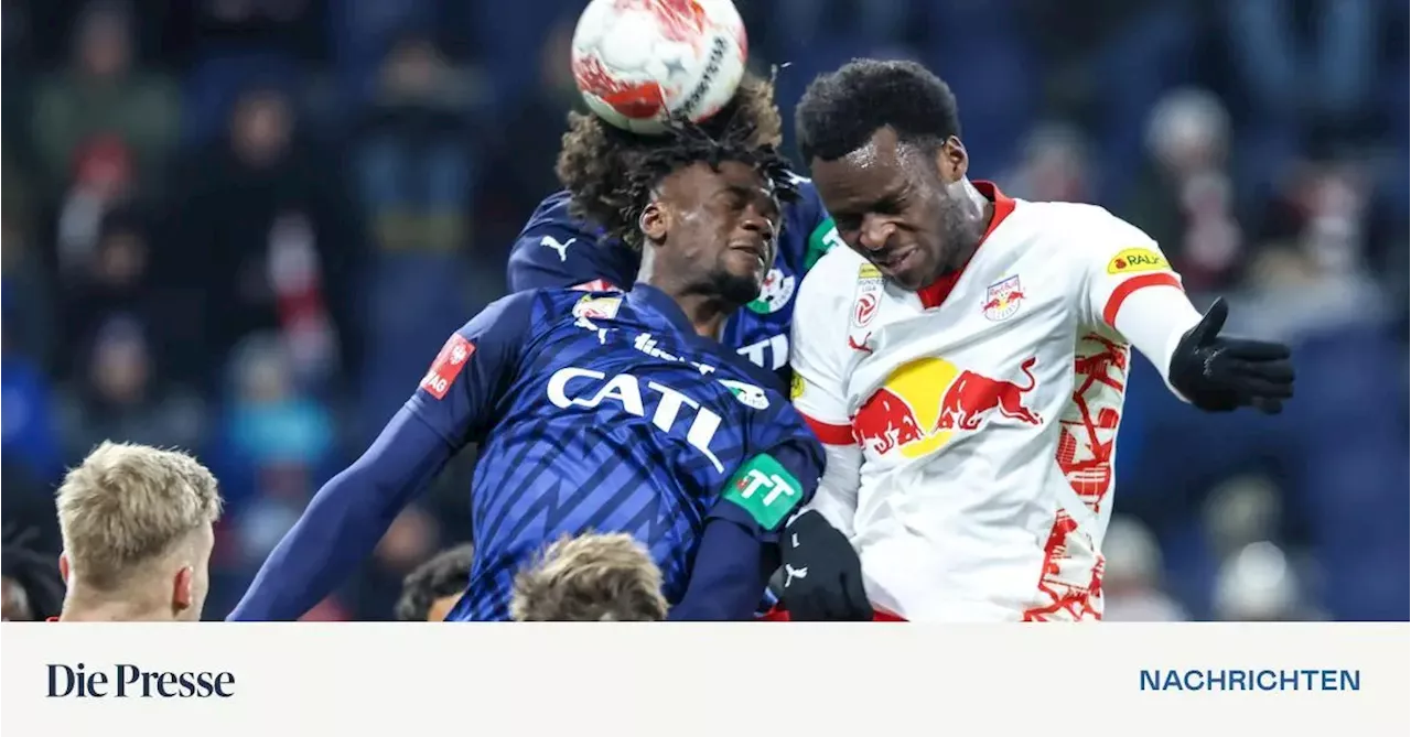 Red Bull Salzburg bleibt sieglos - 1:1 gegen WSG Tirol