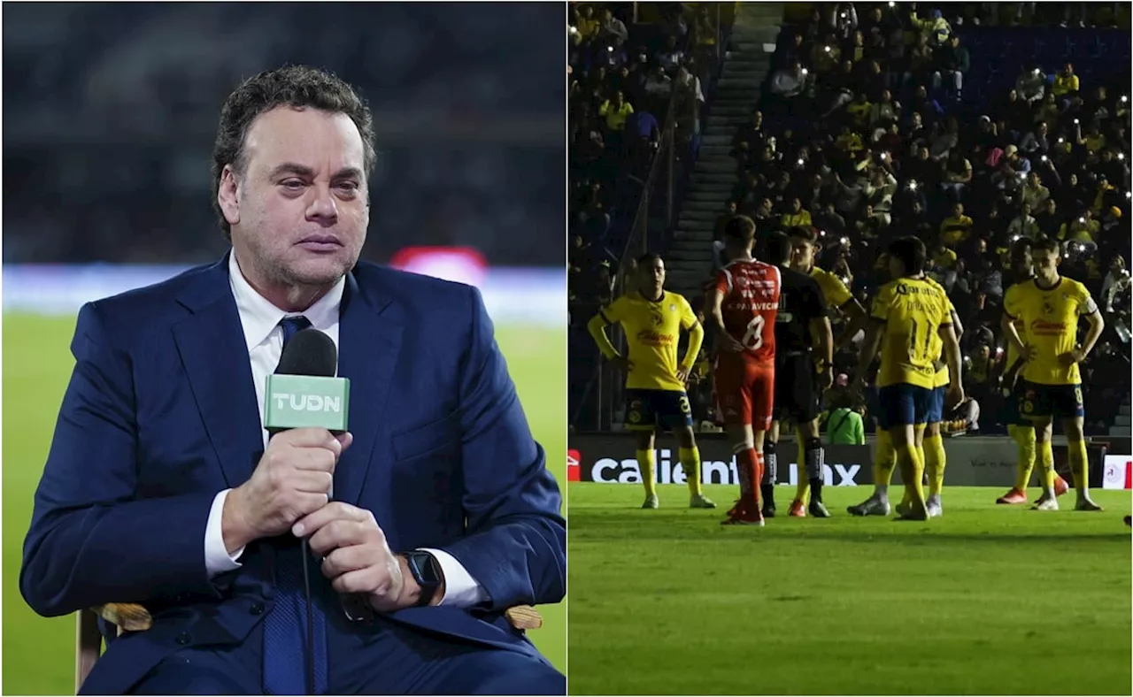 David Faitelson explota tras apagón en el América ante Necaxa; 'Liga bananera'