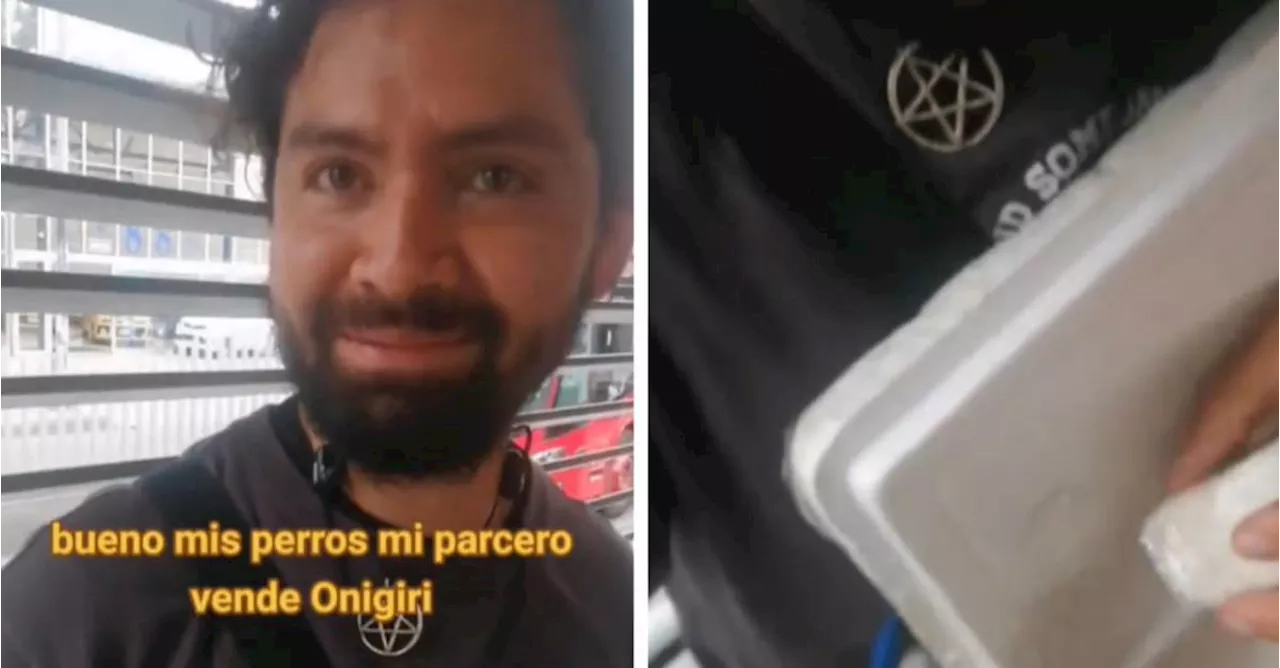  Universitario se hizo viral en redes por vender comida japonesa en TransMilenio: “A cuatro lucas”