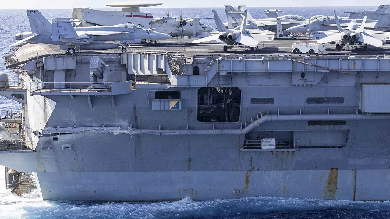 New Images Reveal Damage to USS Harry S. Truman After Collision Near Egypt