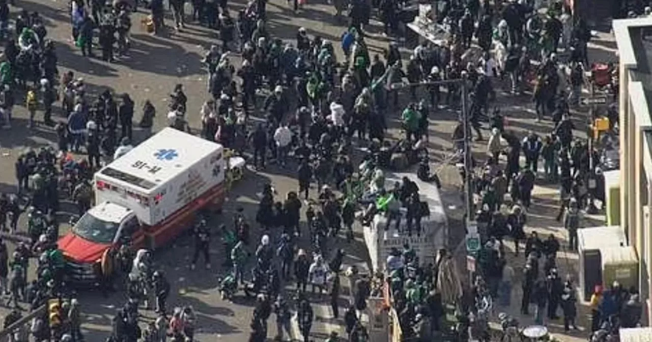 Gunshots erupt at Philadelphia's Super Bowl parade