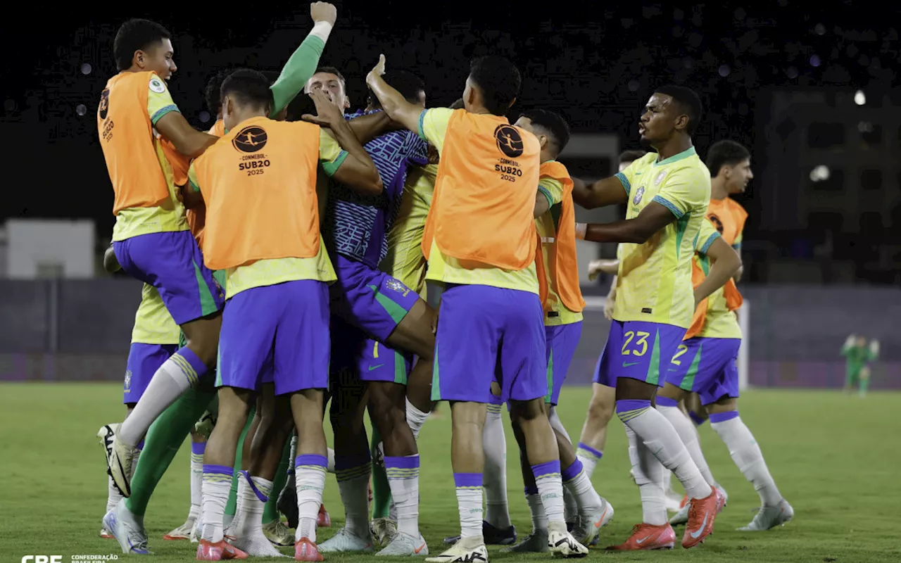 Seleção sub-20 recebeu mensagem de Vini Jr antes do empate com a Argentina