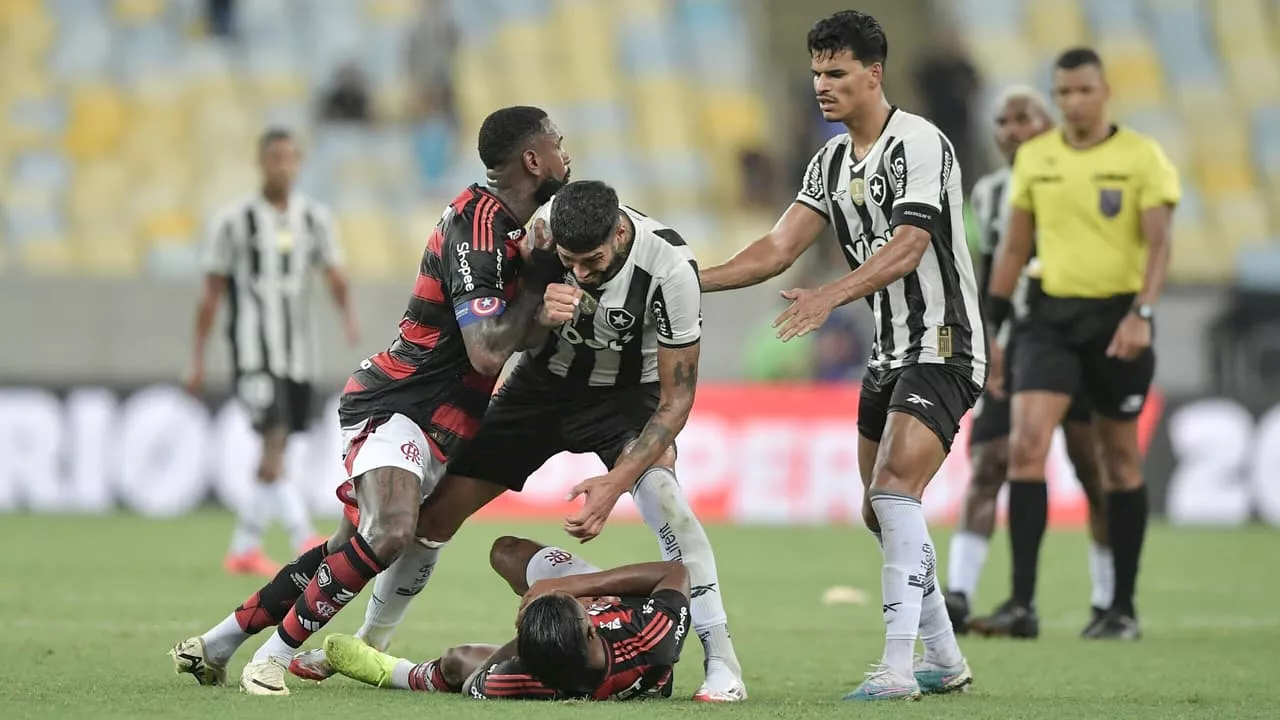 TJD-RJ Suspende Jogadores do Botafogo e Flamengo por Briga