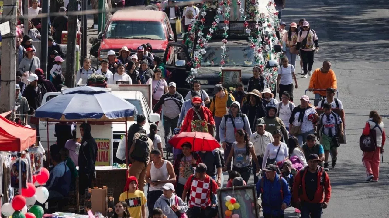 Cierrres en Toluca por Peregrinación Anual a la Basílica de Guadalupe