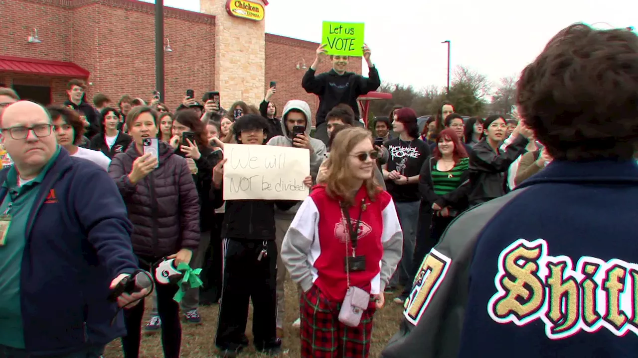 Keller ISD Students Walk Out to Protest Proposed District Split