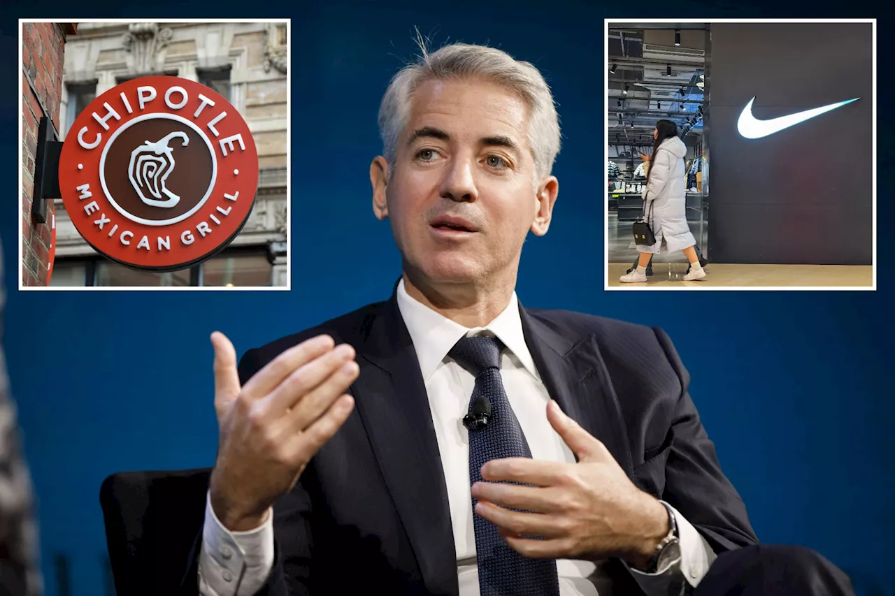 Bill Ackman's Pershing Square slashes stake in Chipotle, continues to bet on Nike