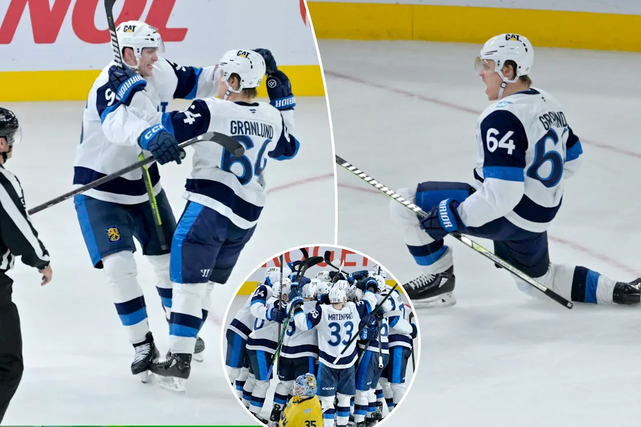 Finland stuns Sweden for dramatic overtime win in 4 Nations Face-Off