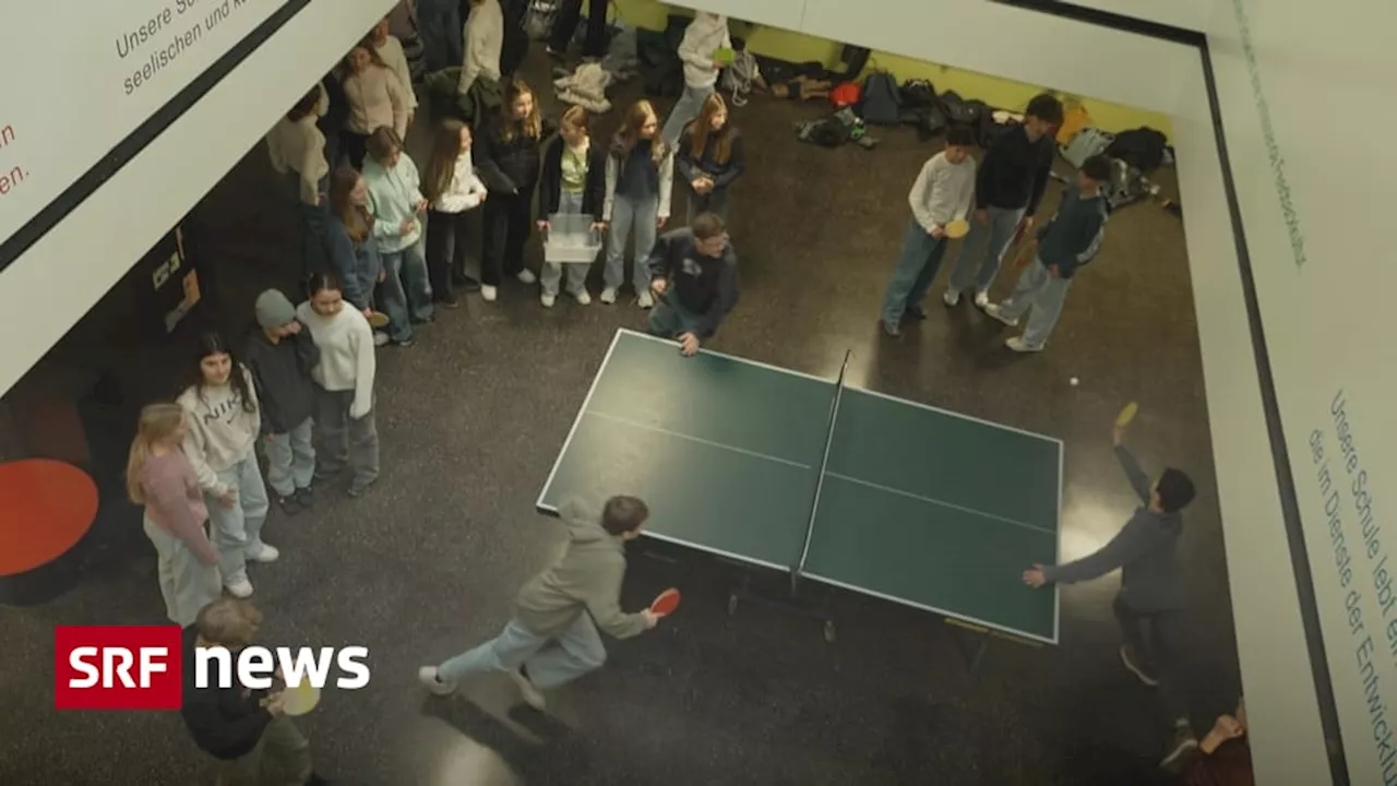 Handyverbot: Kanti Sarnen setzt auf Pingpong statt Handyspiele