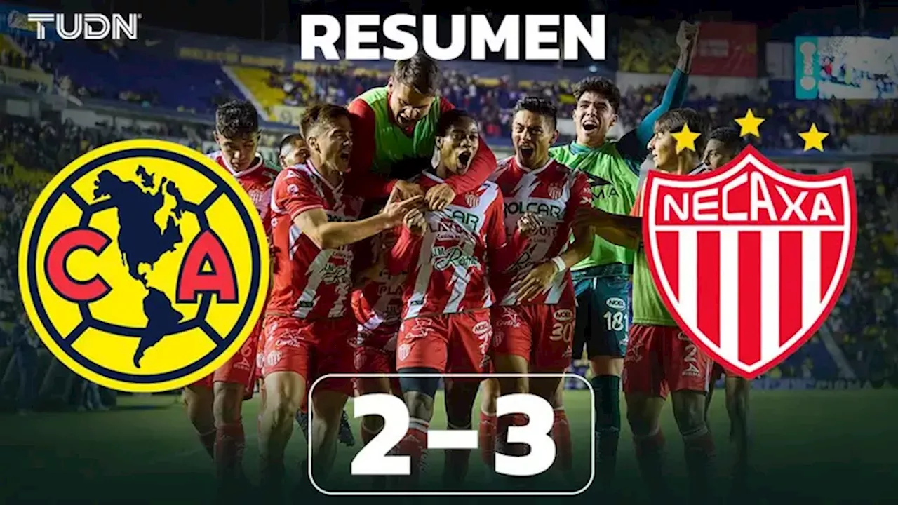 Necaxa derrota al América con gol en la compensación y tras un apagón