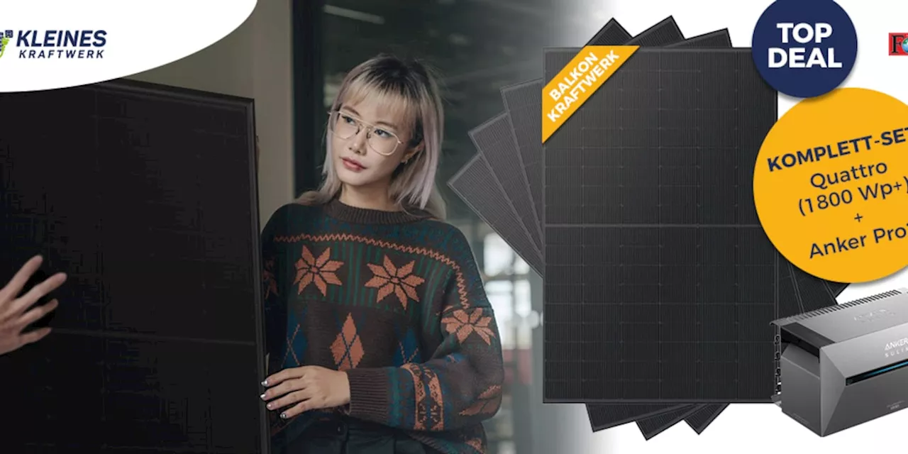 Kleines Kraftwerk: Unschlagbares Angebot für Balkonkraftwerk - Nur 1147 Euro!