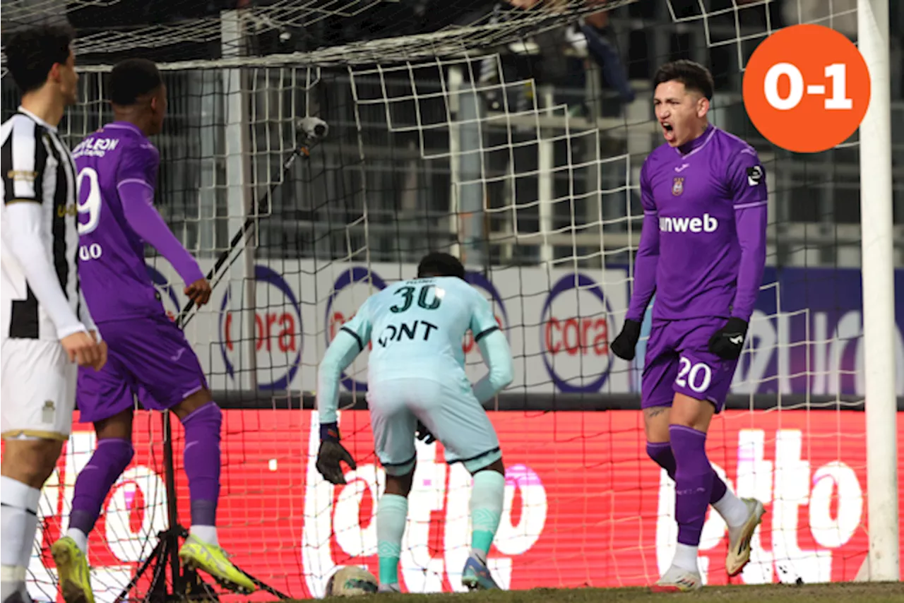 Anderlecht wint met het kleinste verschil van Charleroi