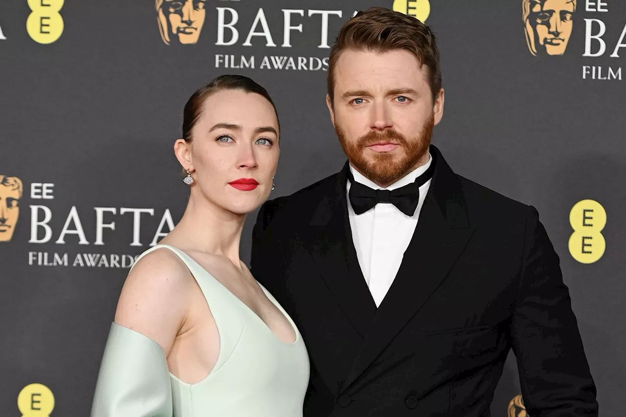 Saoirse Ronan and Jack Lowden Step Out for Rare Red Carpet Date Night at 2025 BAFTAs