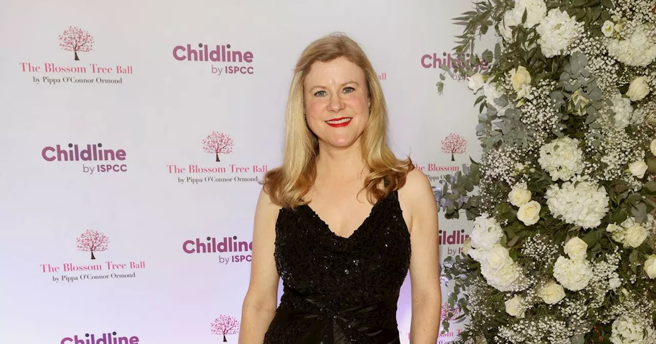 Nuala Carey Sizzles in Black Gown at Blossom Tree Ball