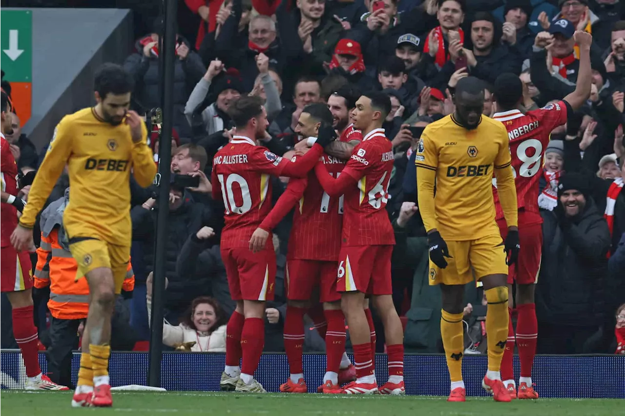 Diaz ends goal drought as Liverpool move seven points clear