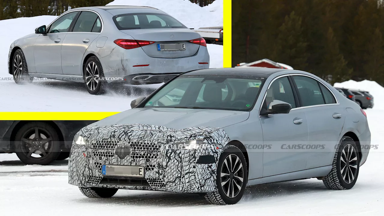 2026 Mercedes-Benz C-Class Spied: Updated Headlights and Minor Refresh