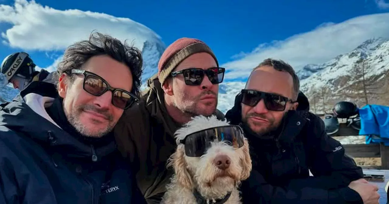 Chris Hemsworth genießt Snowboard-Auszeit mit Freunden in Zermatt