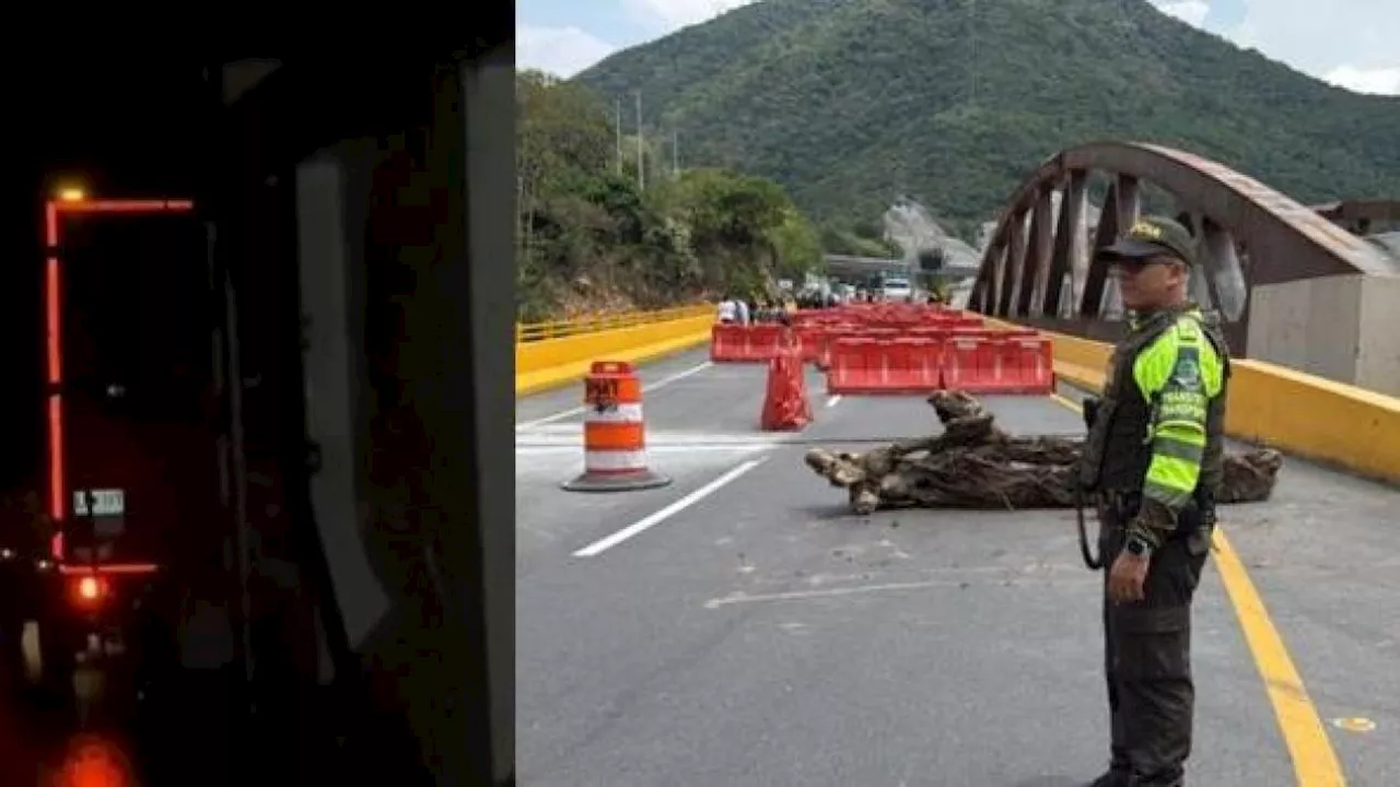 Miles de personas atrapadas en bloqueo vial en la vía Bogotá - Girardot