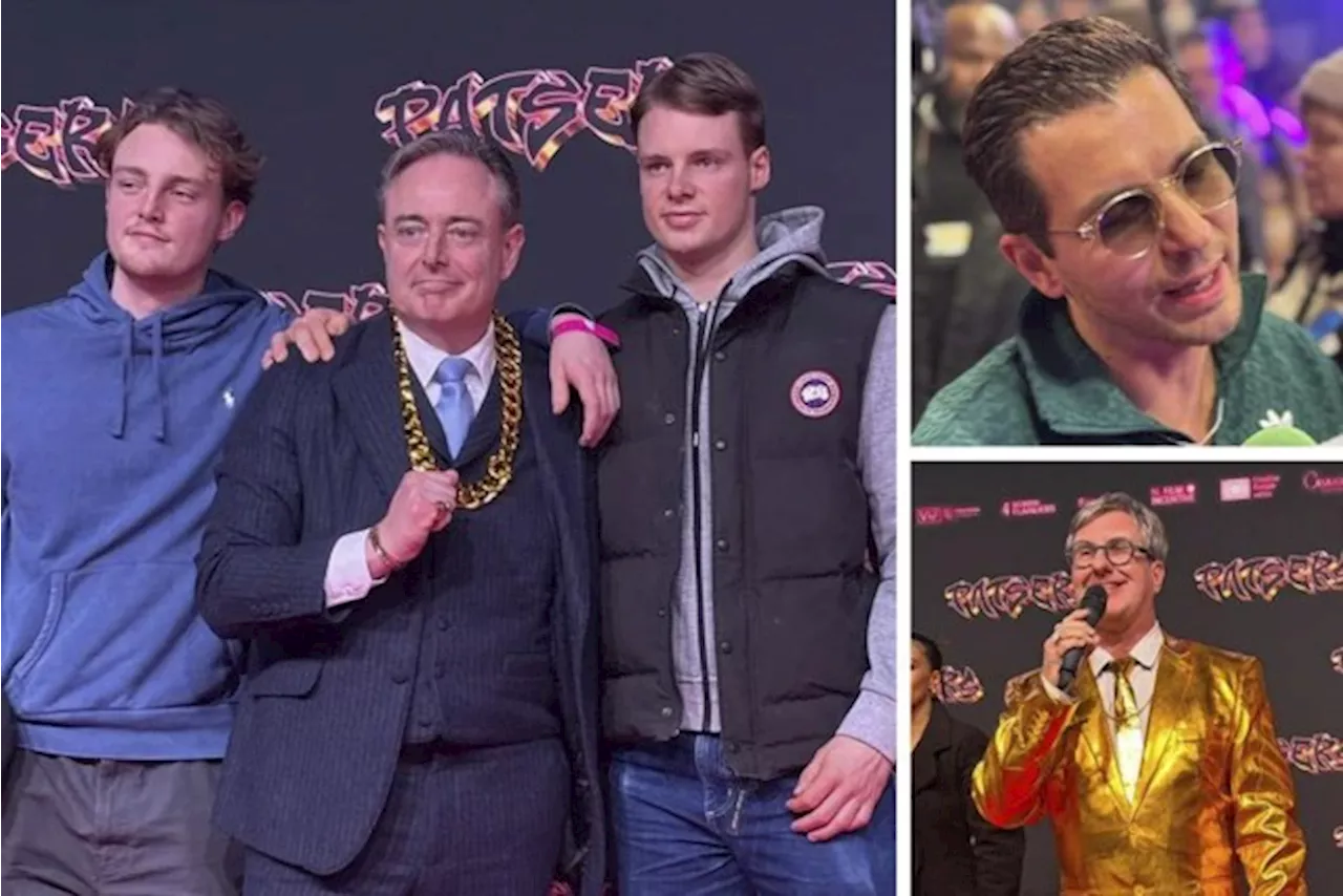 Bart De Wever met patserketting en Jan Verheyen in gouden kostuum: dit was de roze loper van de première van ‘