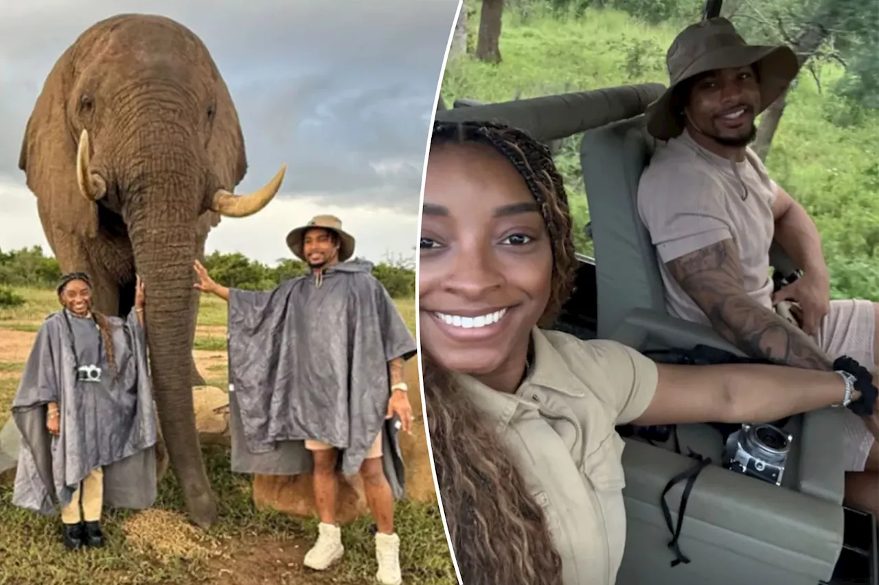 Simone Biles and Jonathan Owens Honeymoon in South Africa