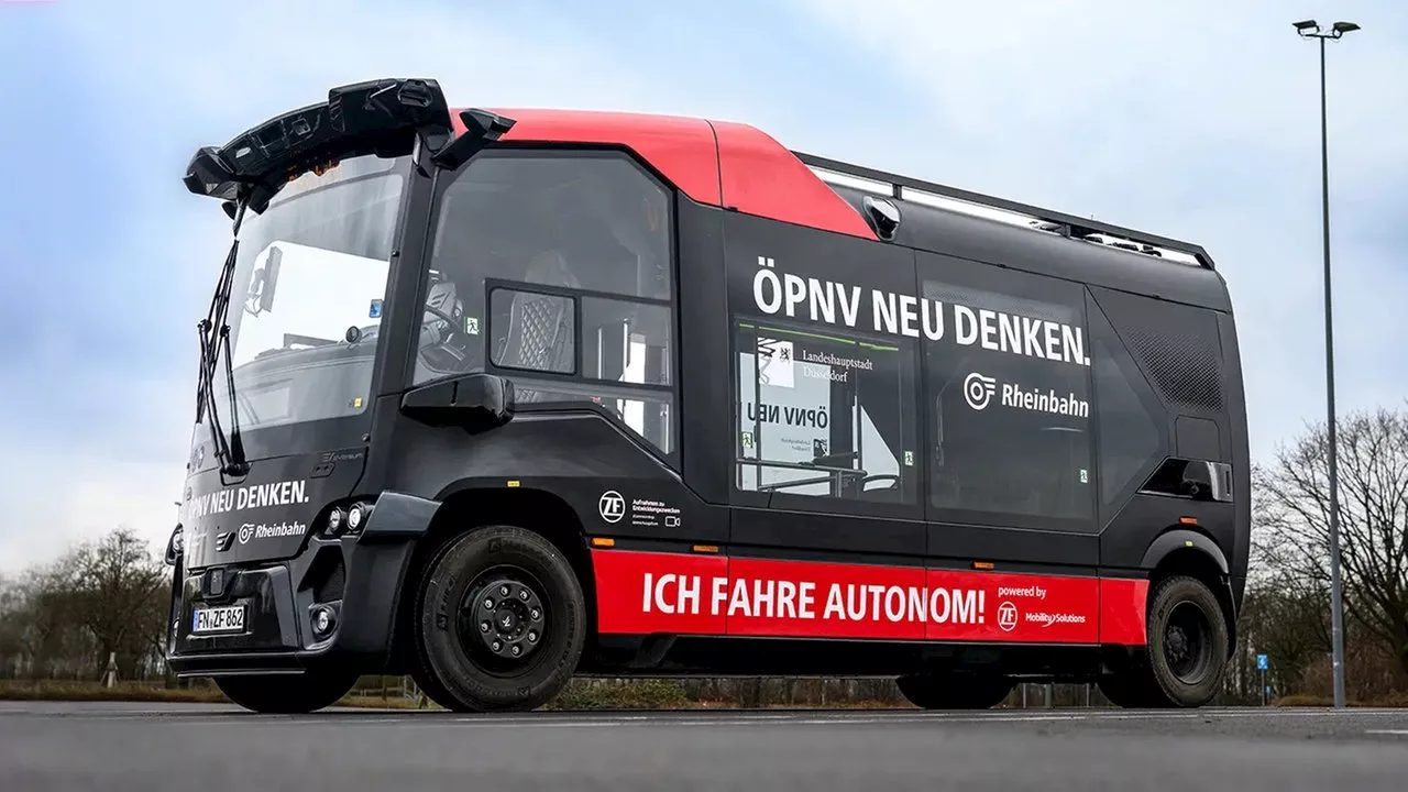 Rheinbahn testet selbstfahrende Minibusse in Düsseldorf