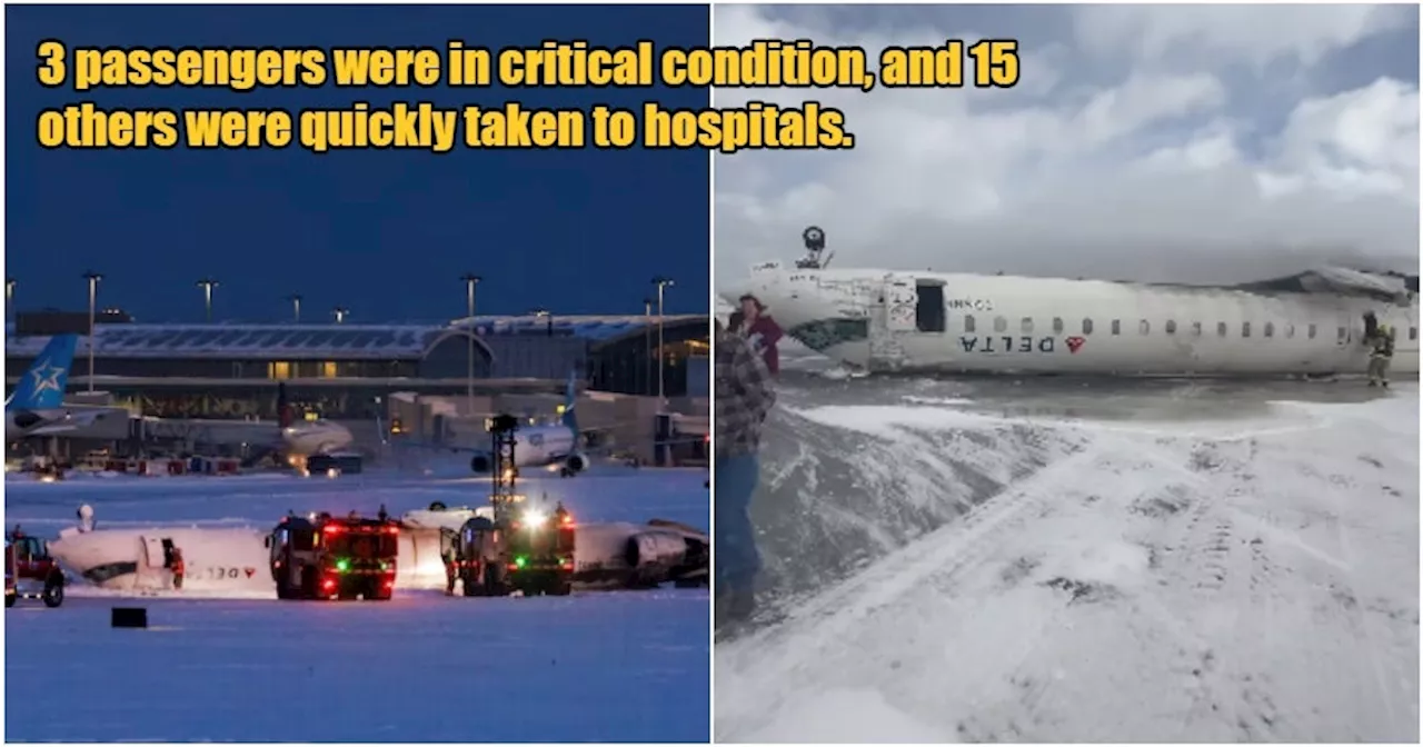 Delta Plane Crashes at Toronto Airport, Leaving Multiple Injured