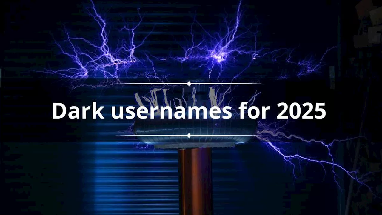 Unique Dark Edgy Usernames Ideas for 2025