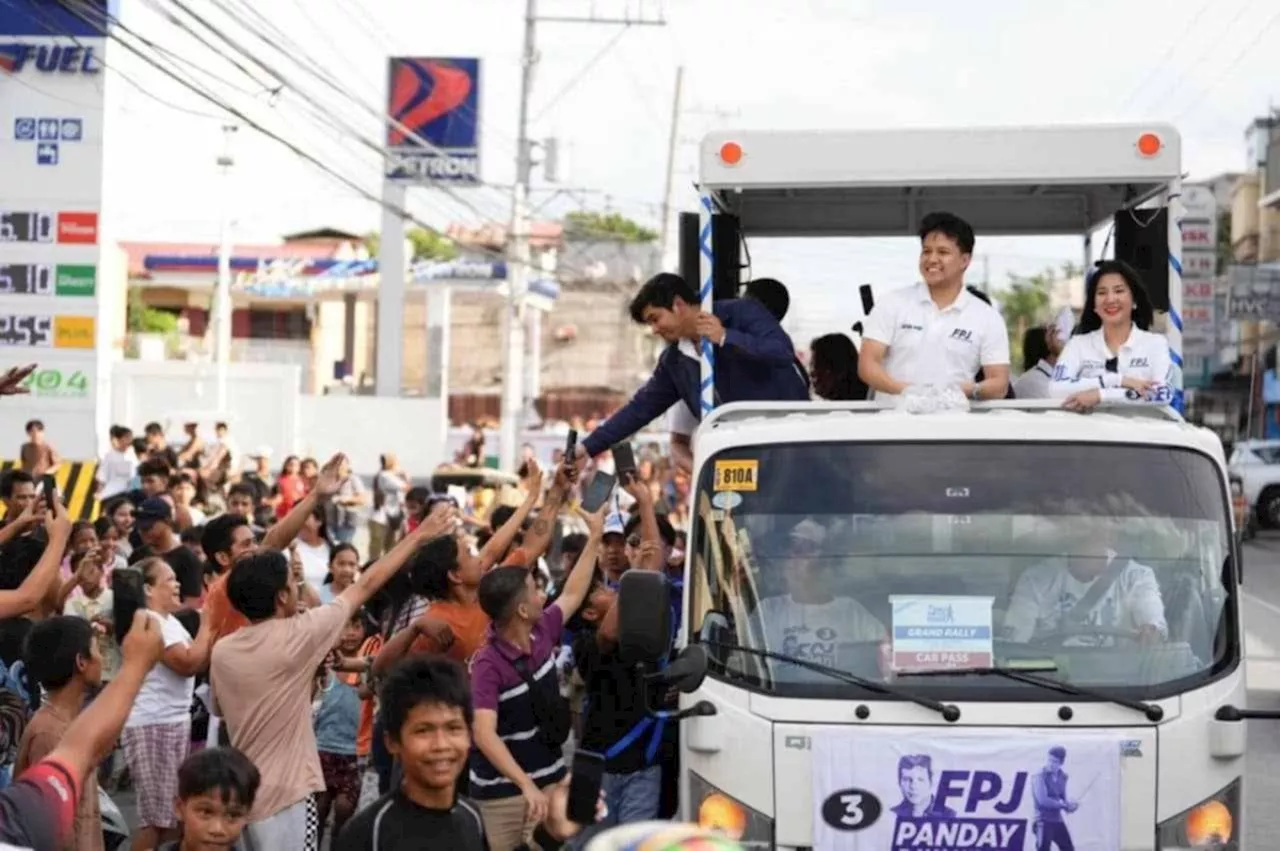 Coco Martin Joins Motorcade for FPJ Panday Bayanihan Party-list in Pangasinan