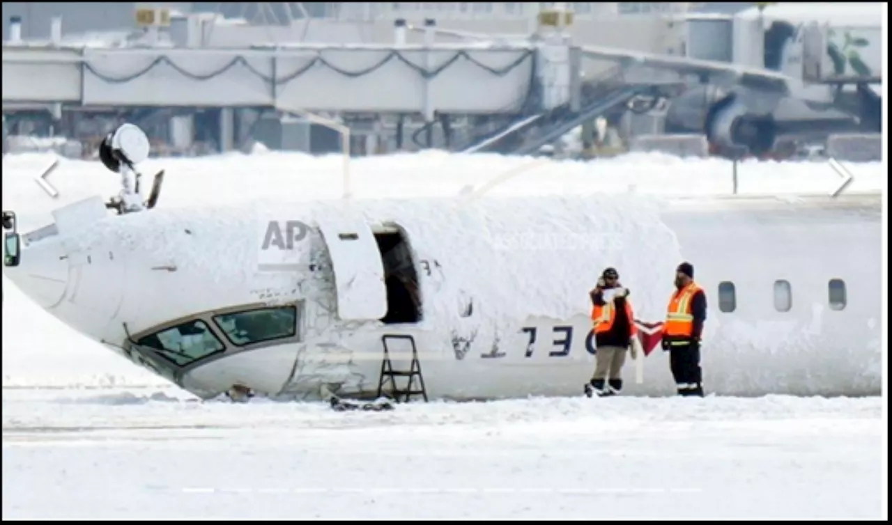 Delta Jet Catches Fire and Flips During Landing in Toronto