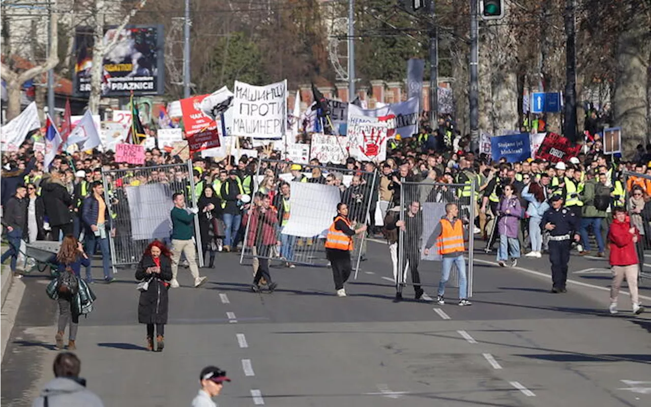 Serbia, a Novi Sad prosegue la mobilitazione degli studenti