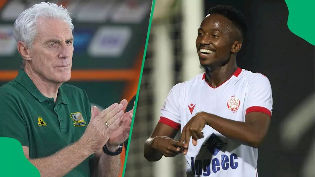 Bafana Bafana Redemption? Broos Keeping a Close Eye on Wydad Star